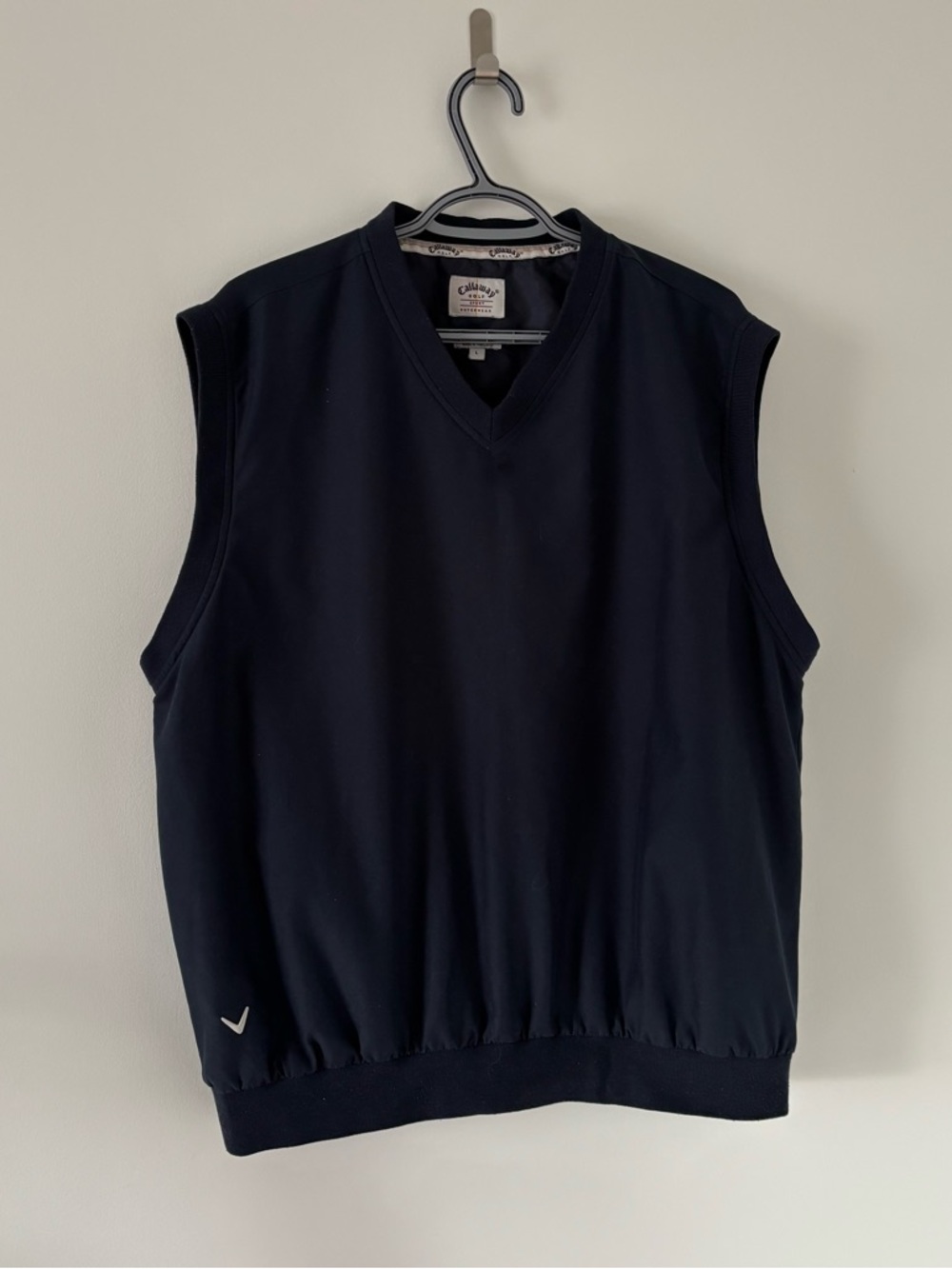 Callaway Men’s Navy Sleeveless V-Neck Golf Pullover Vest Size L